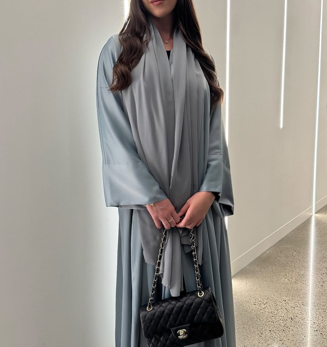 Harir Abaya- Sky Blue