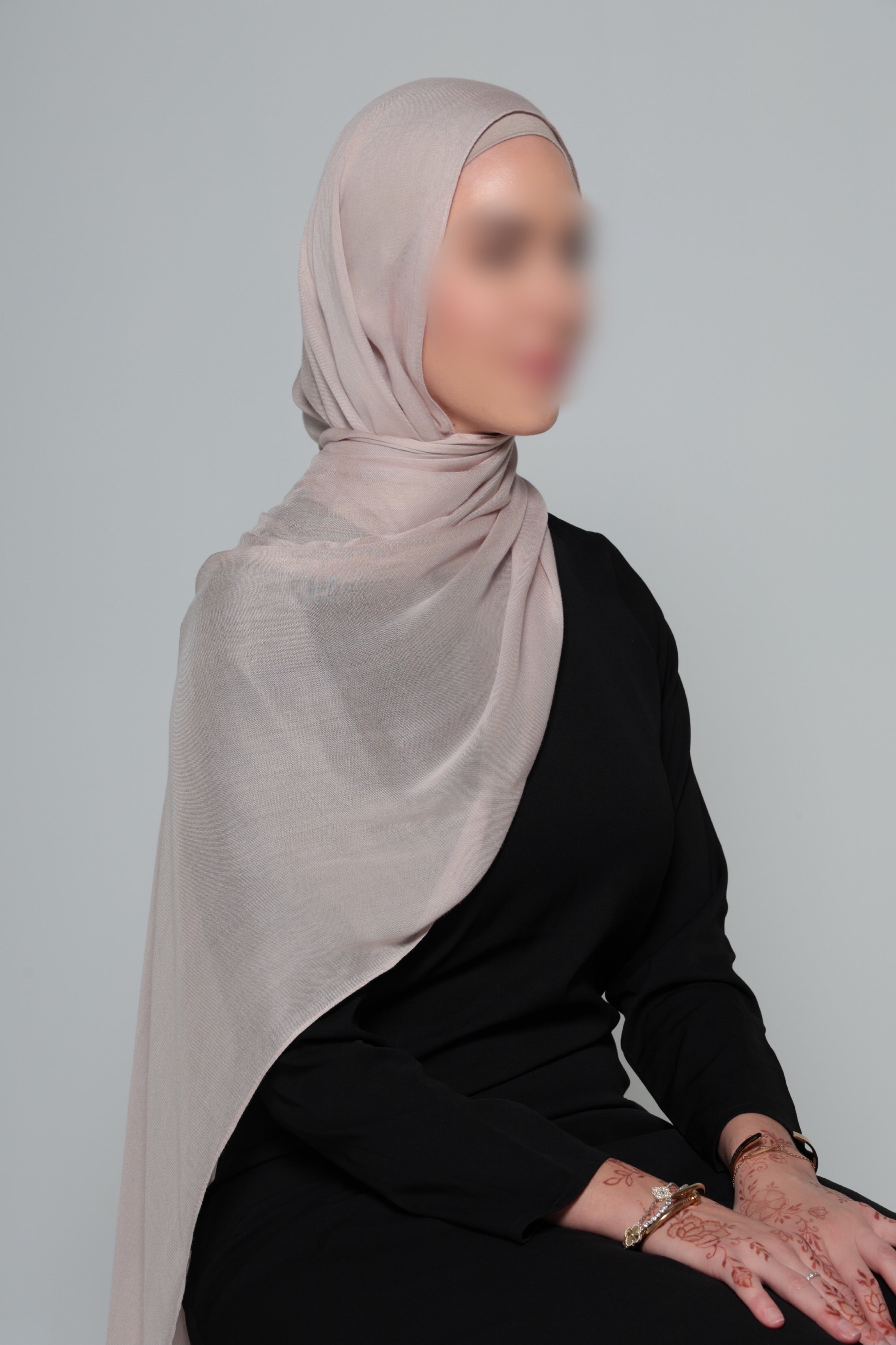Ivory Blush Modal Hijab