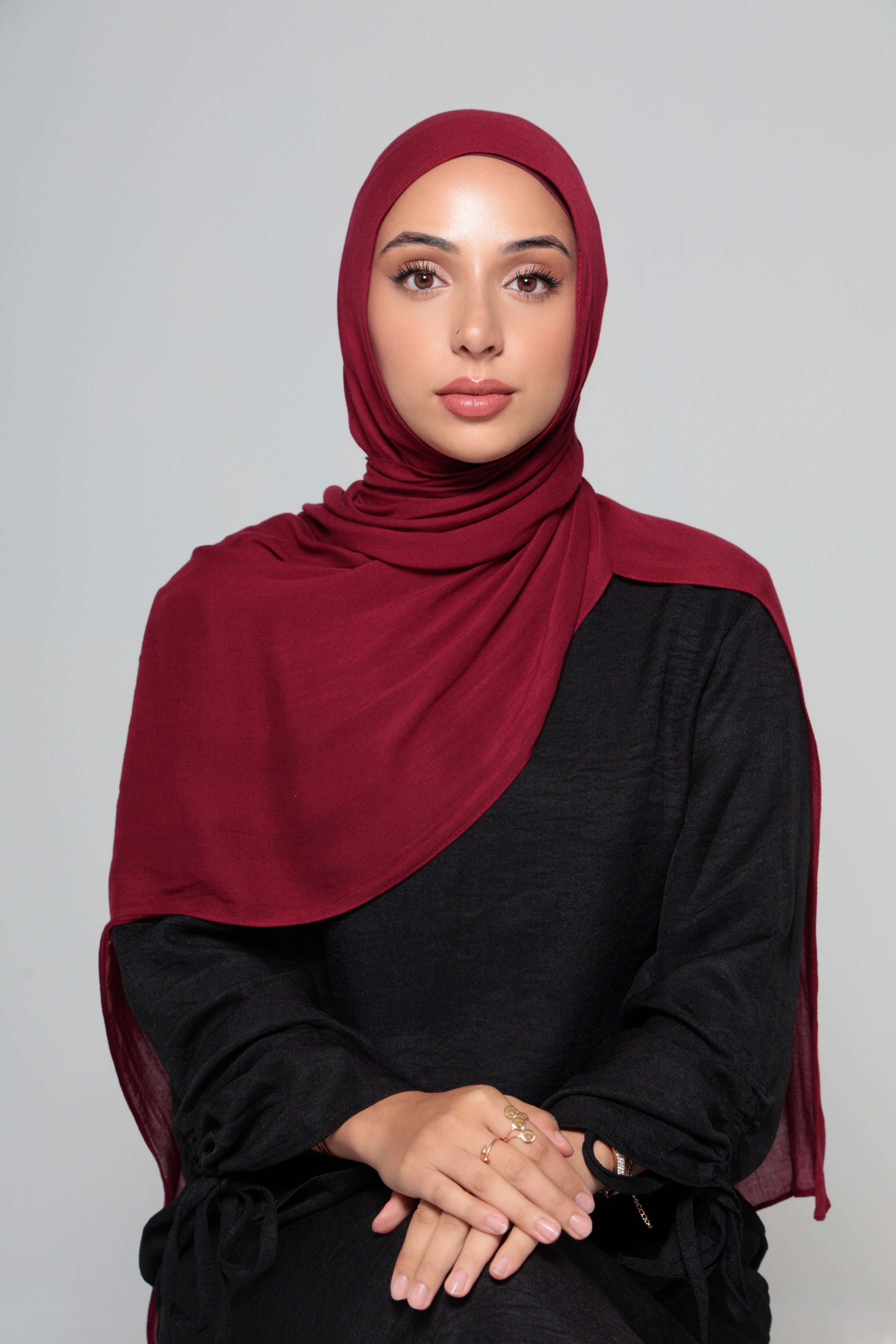 Maroon Modal Hijab