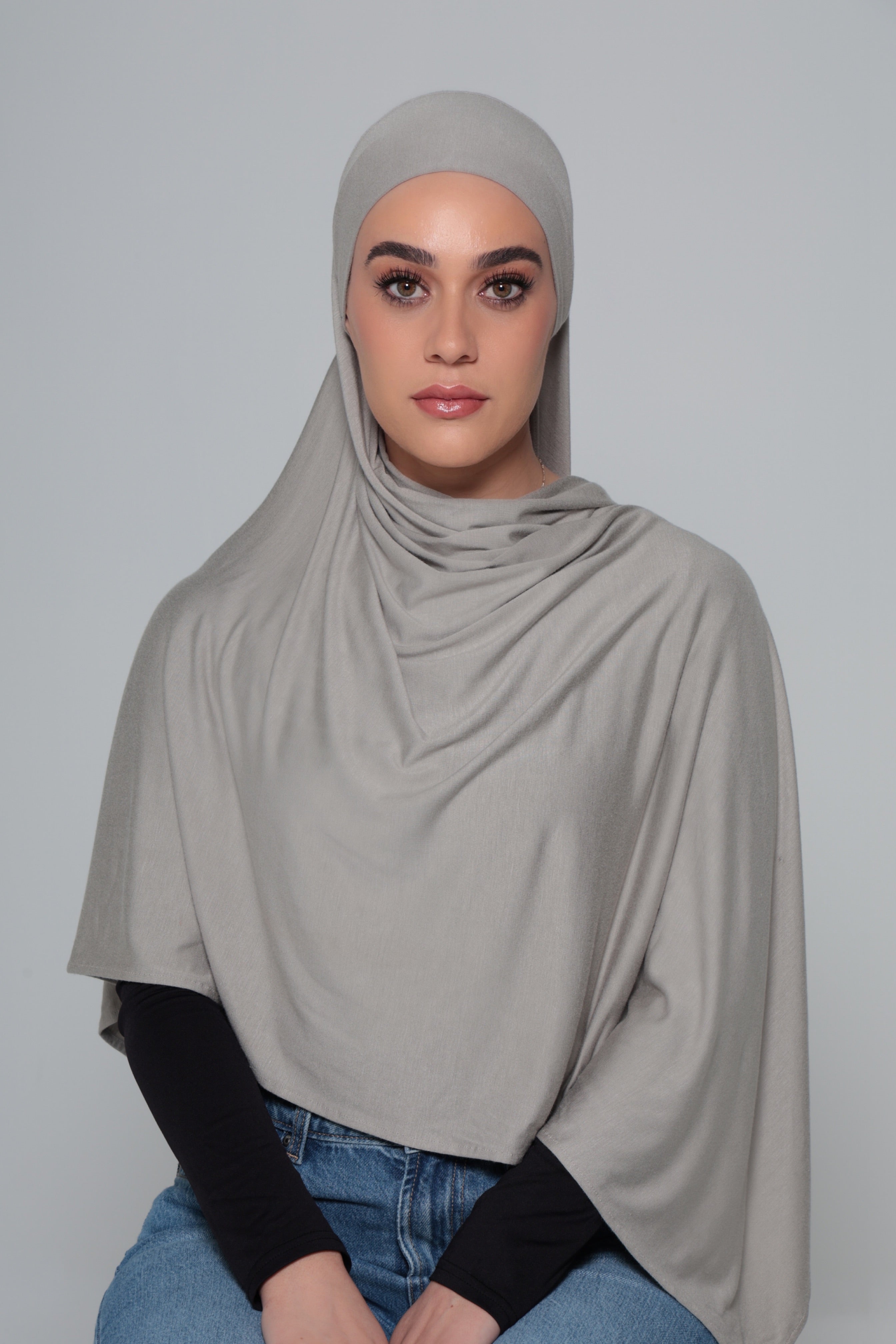 Light Sage Jersey Tie Hijab