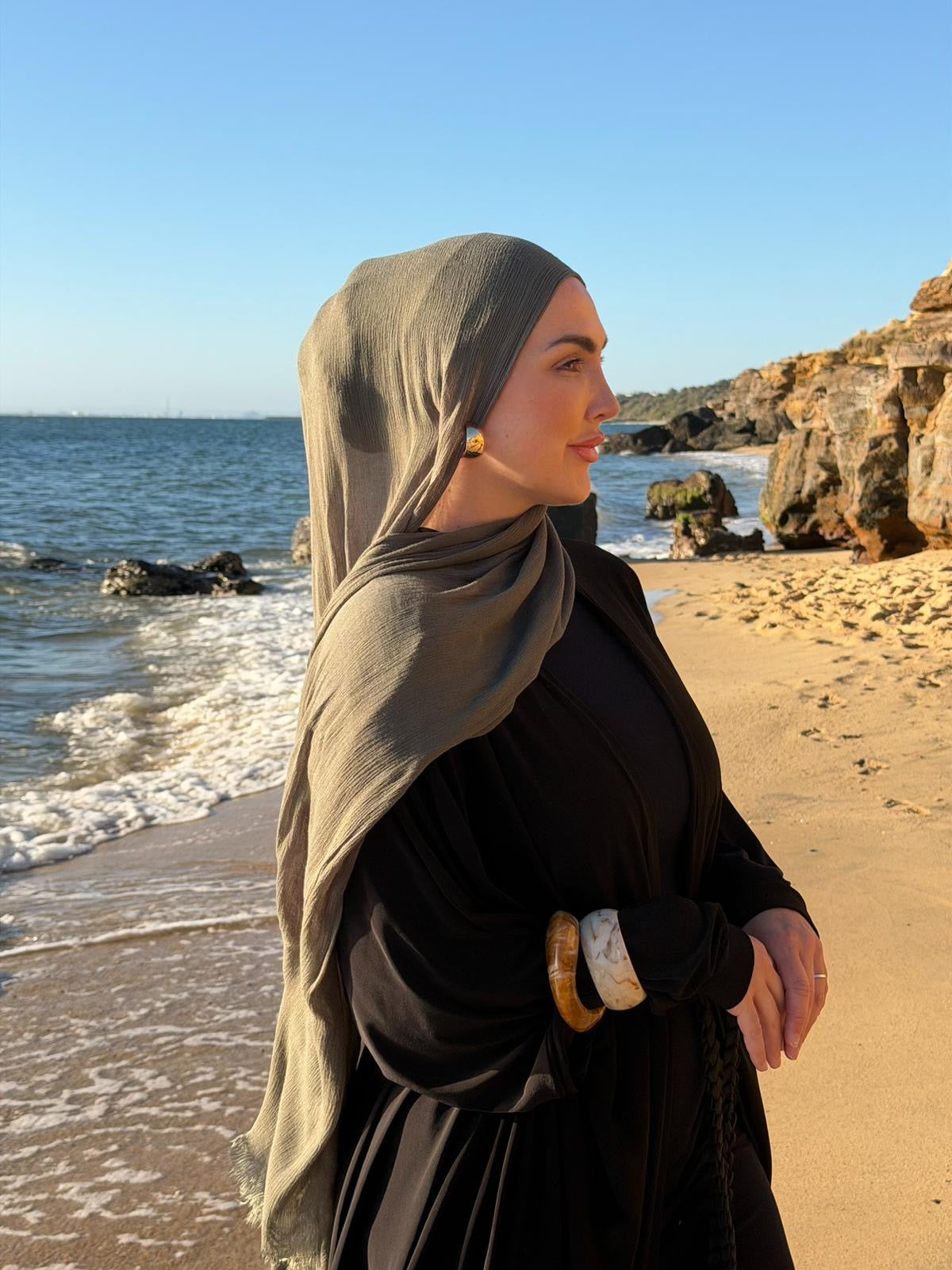 SS Rayon hijab- Thyme