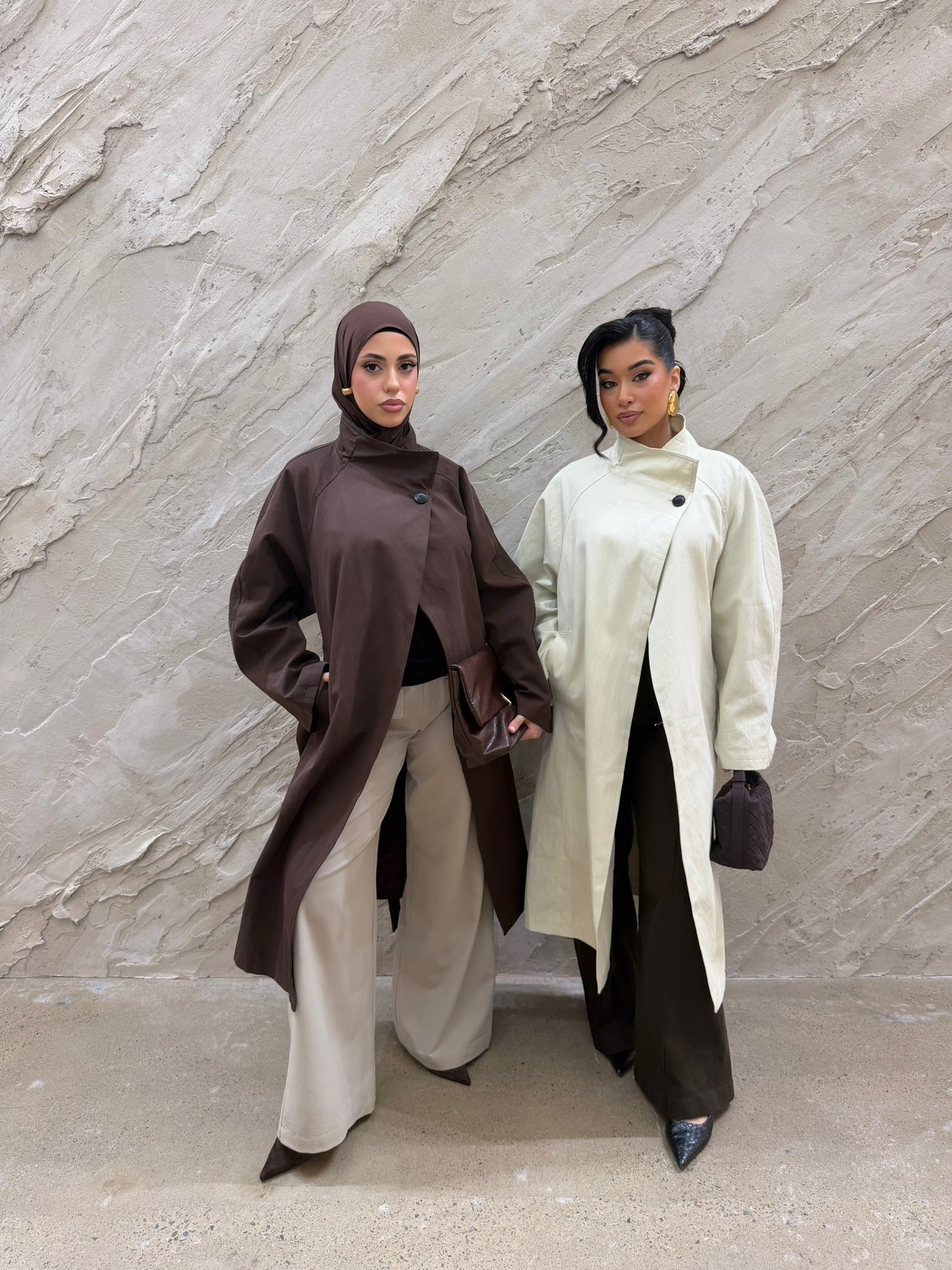 Amara Trench Coat-Ivory