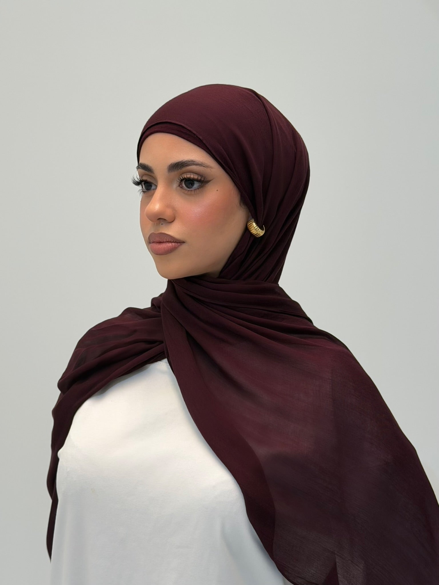 Burgundy Modal Hijab