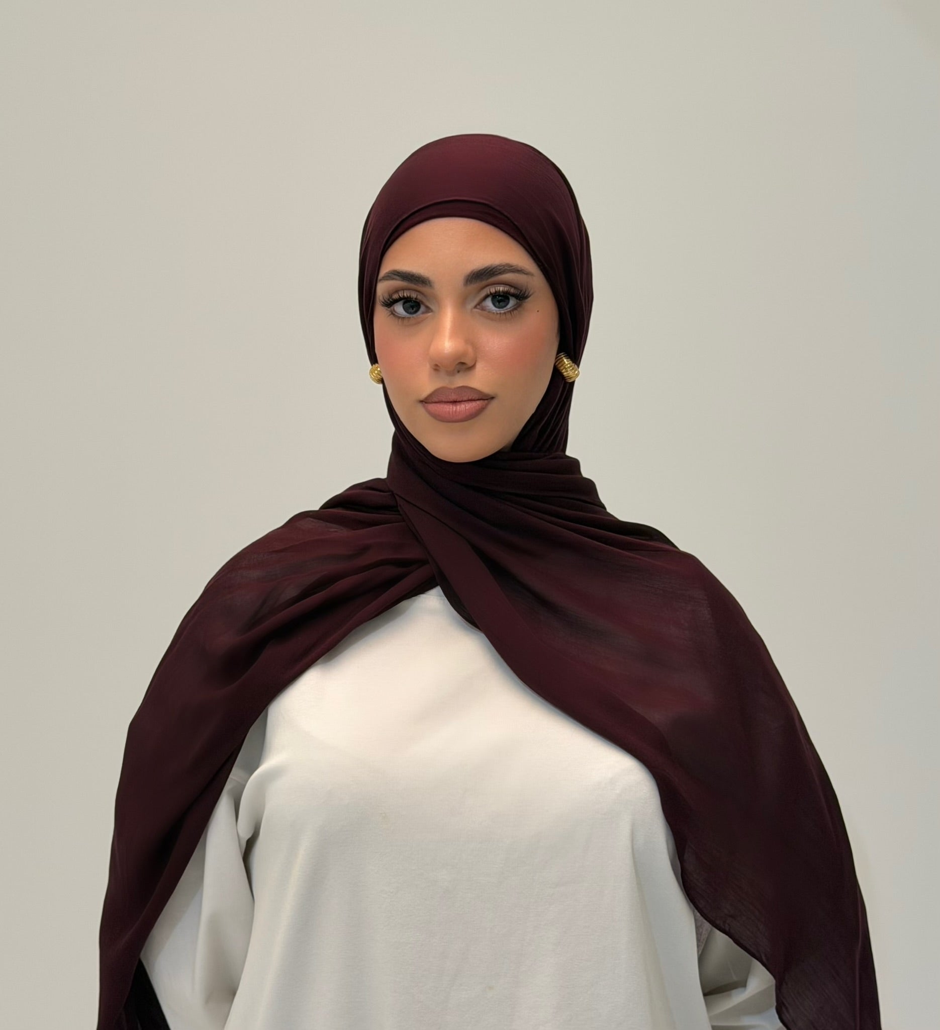 Burgundy Modal Hijab
