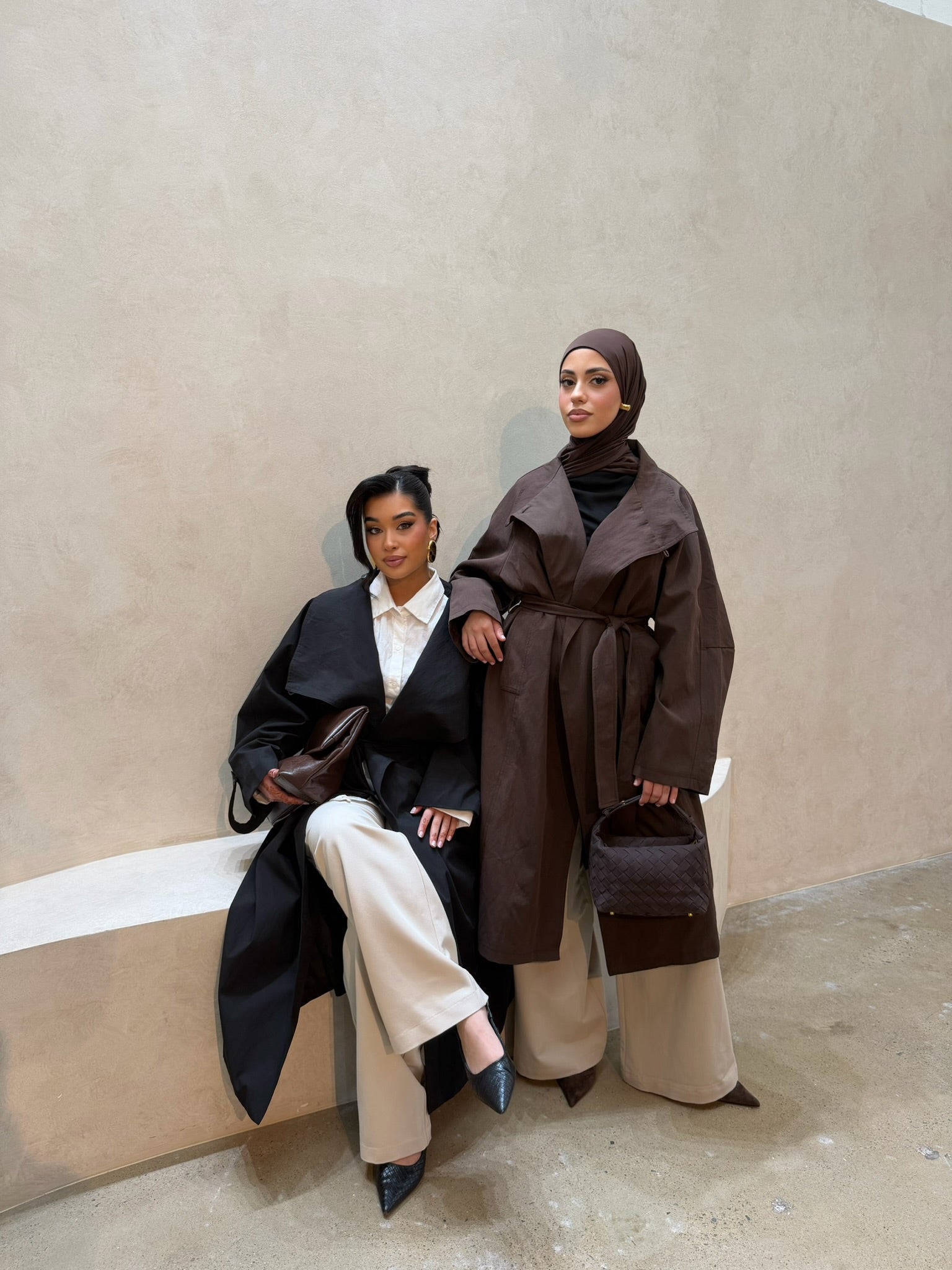 Amara Trench Coat- Chocolate