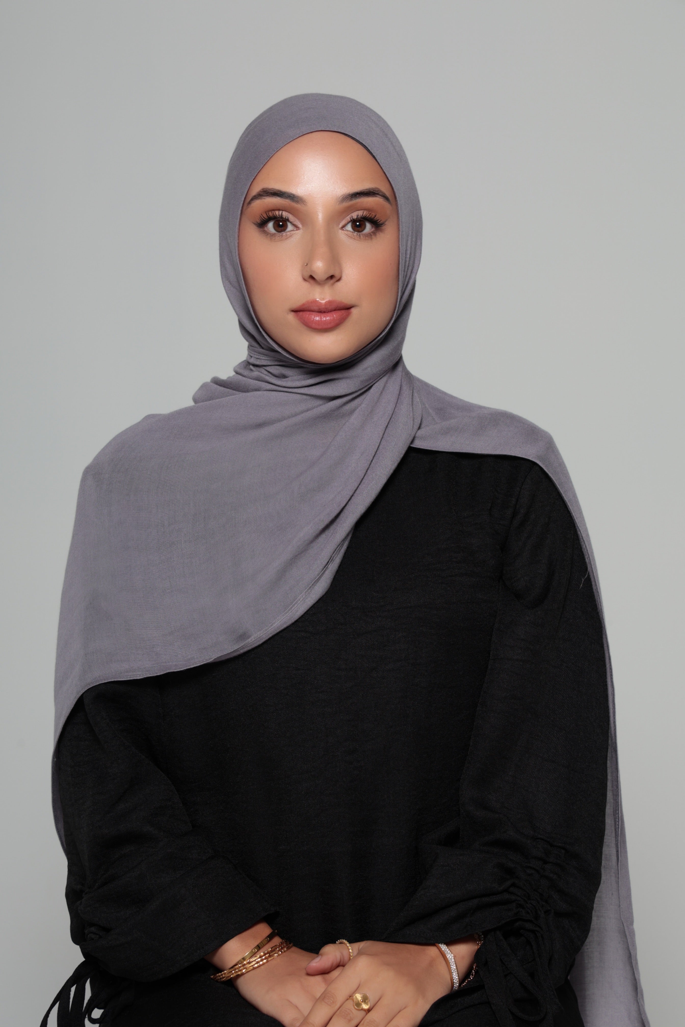 Periwinkle Grey Modal Hijab
