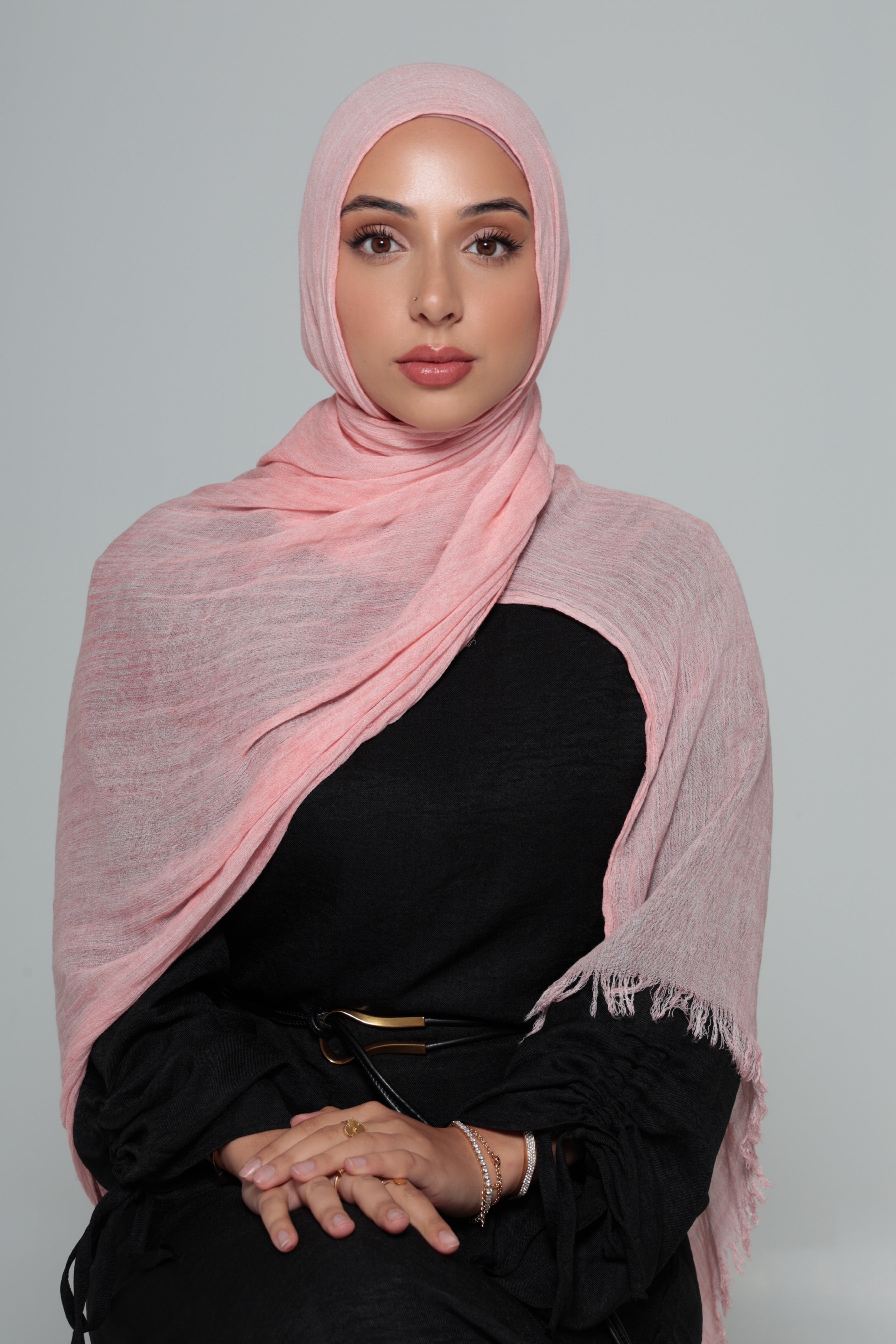 Baby Pink Rayon Hijab