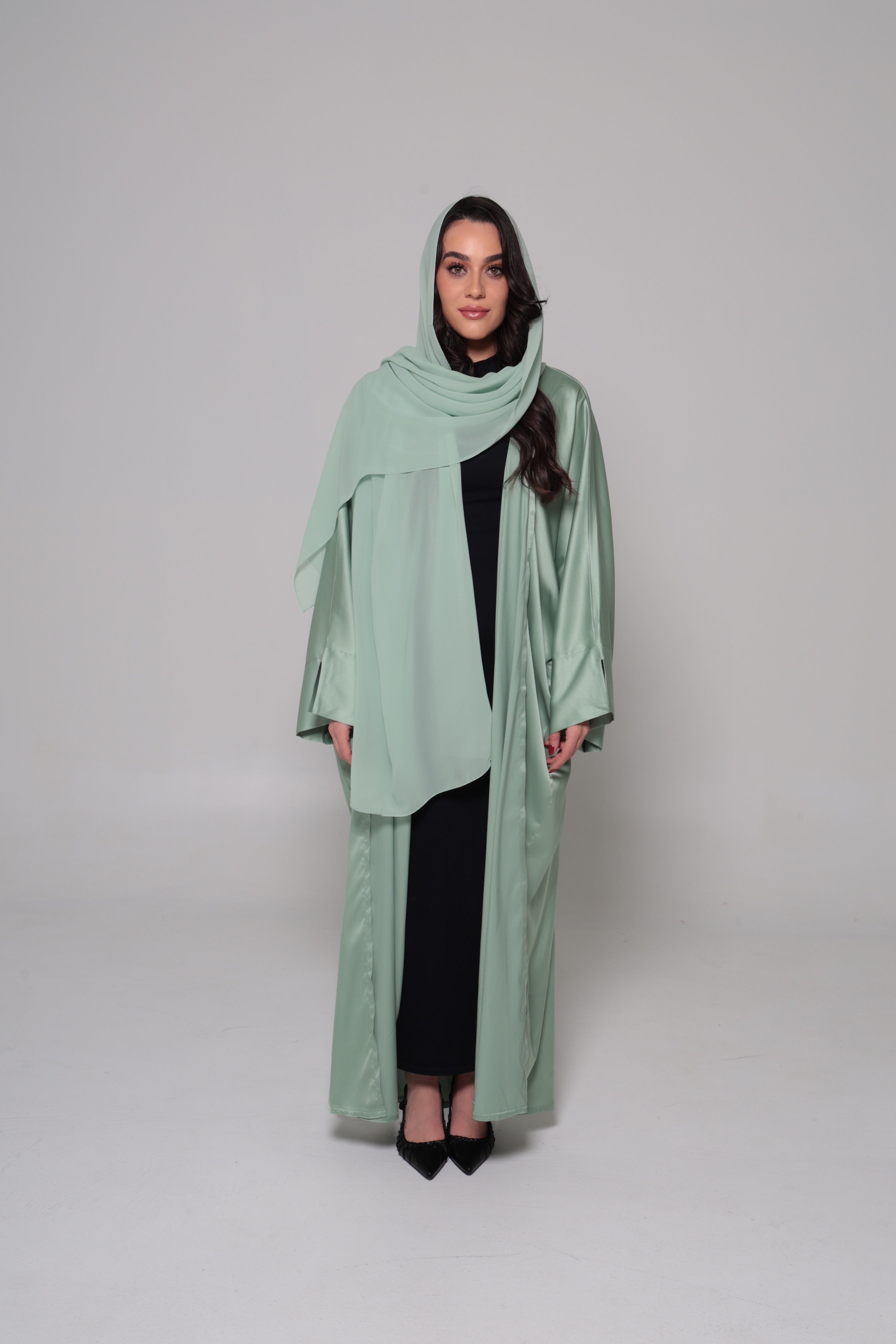Harir Abaya- Sage Green