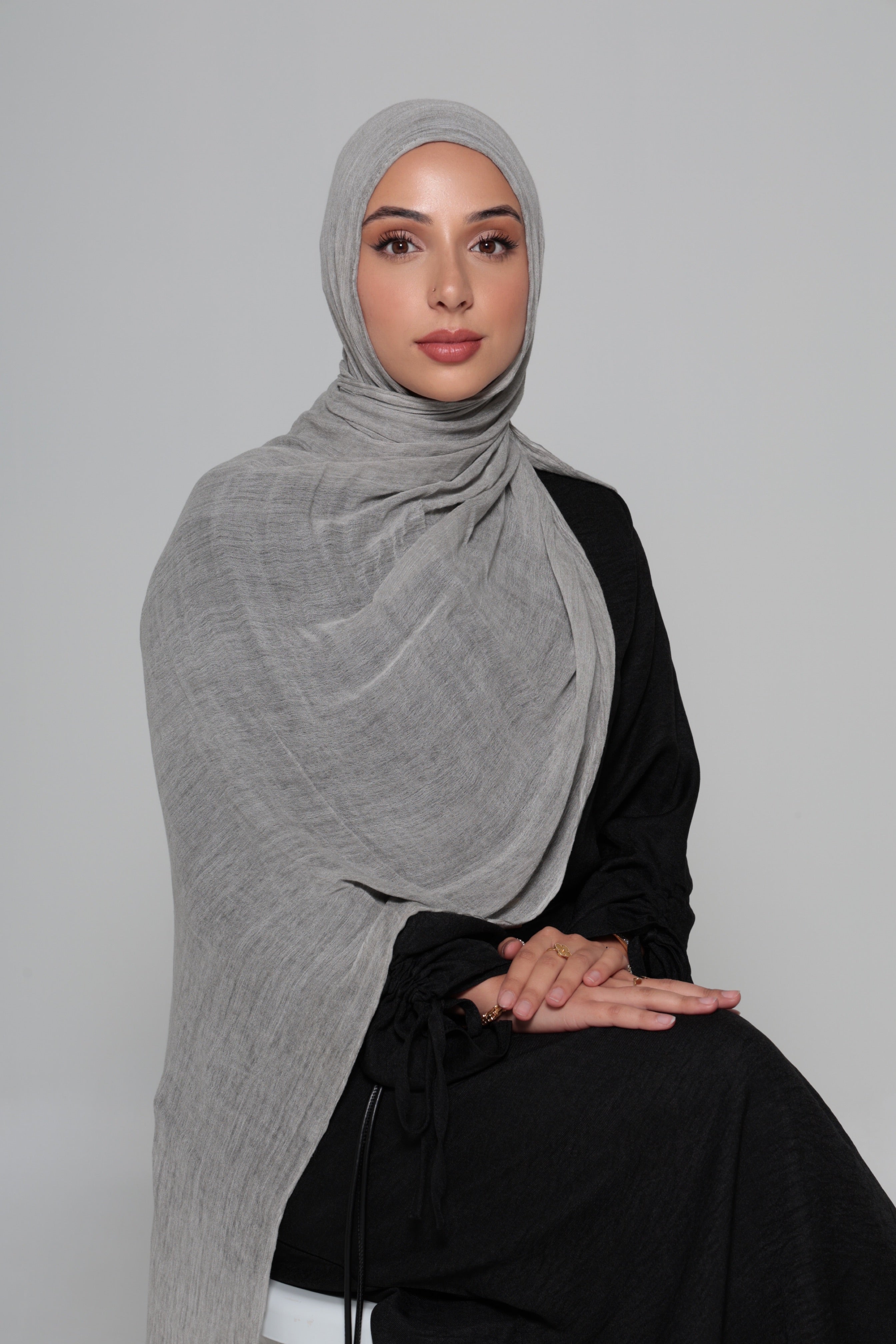 Silver Rayon Hijab