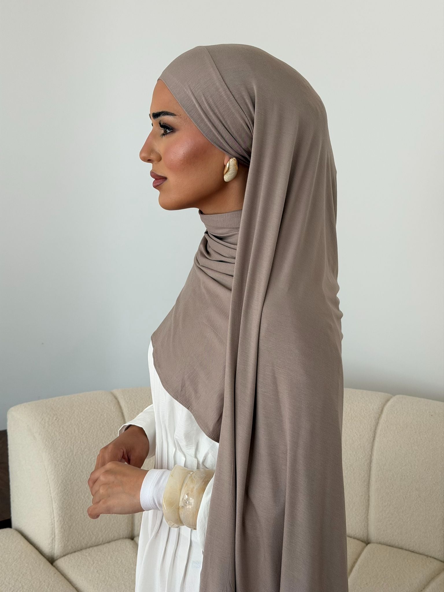 Light Taupe Bamboo 1.0 Jersey Tie