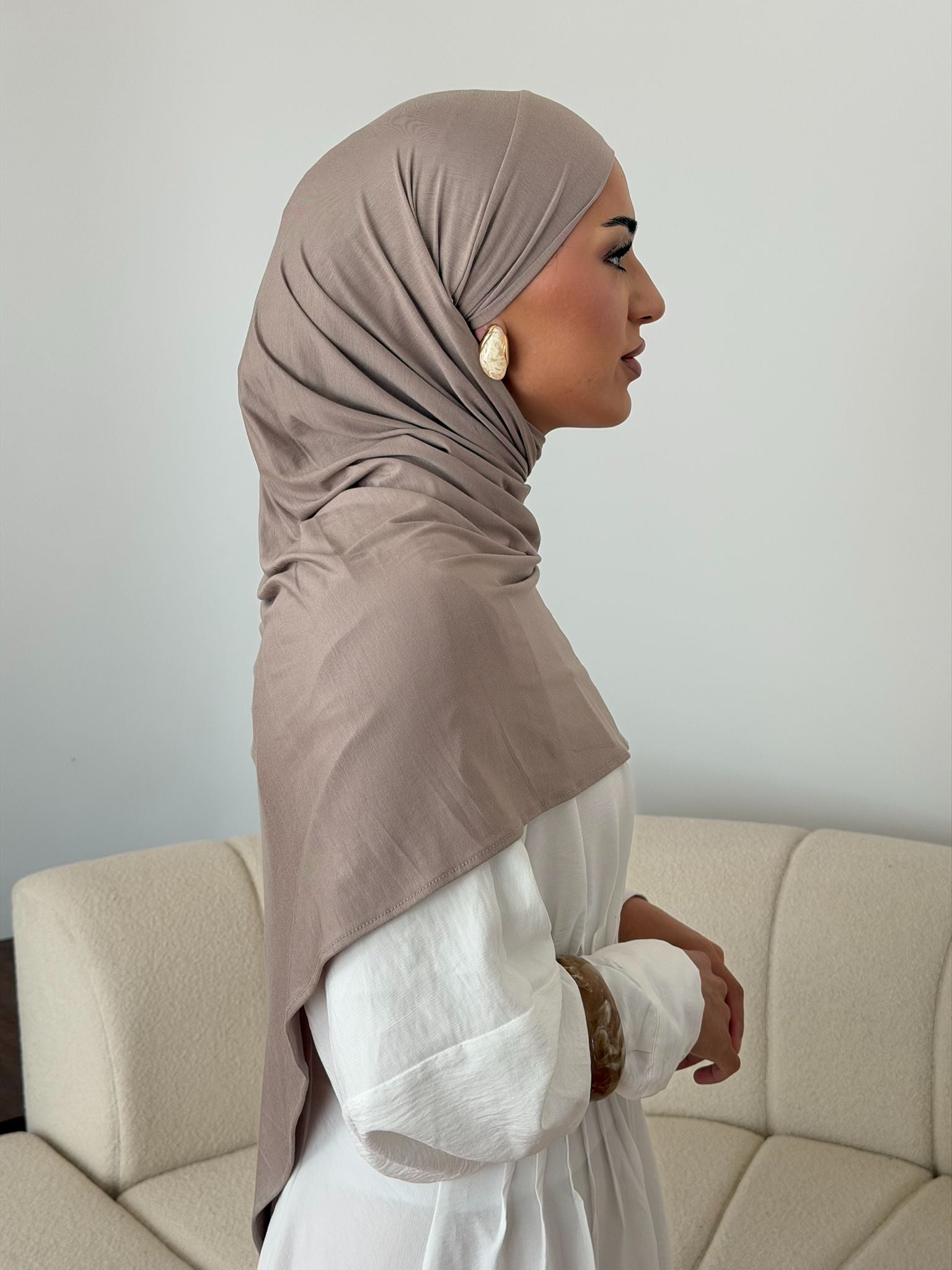 Light Taupe Bamboo 1.0 Jersey Tie